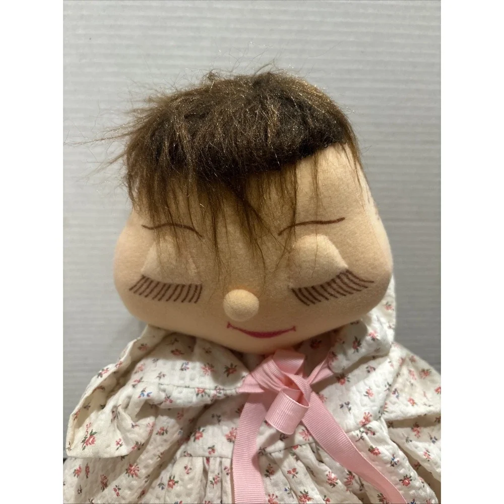 Rare Vintage Realistic My Child Like Doll  3 Emotions doll Stuffed Plush Creepy‎